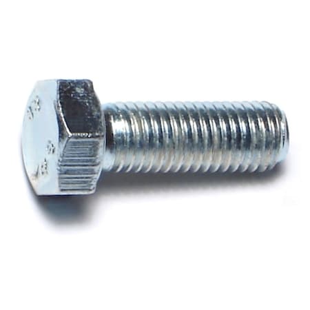 Class 8.8, M7-1.00 Hex Head Cap Screw, Zinc Plated Steel, 20 Mm L, 50 PK